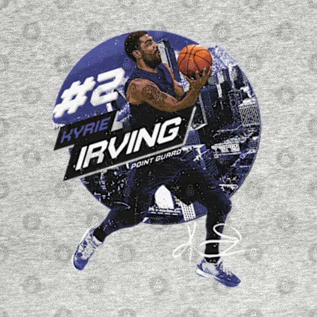 Kyrie Irving Dallas City Emblem by danlintonpro